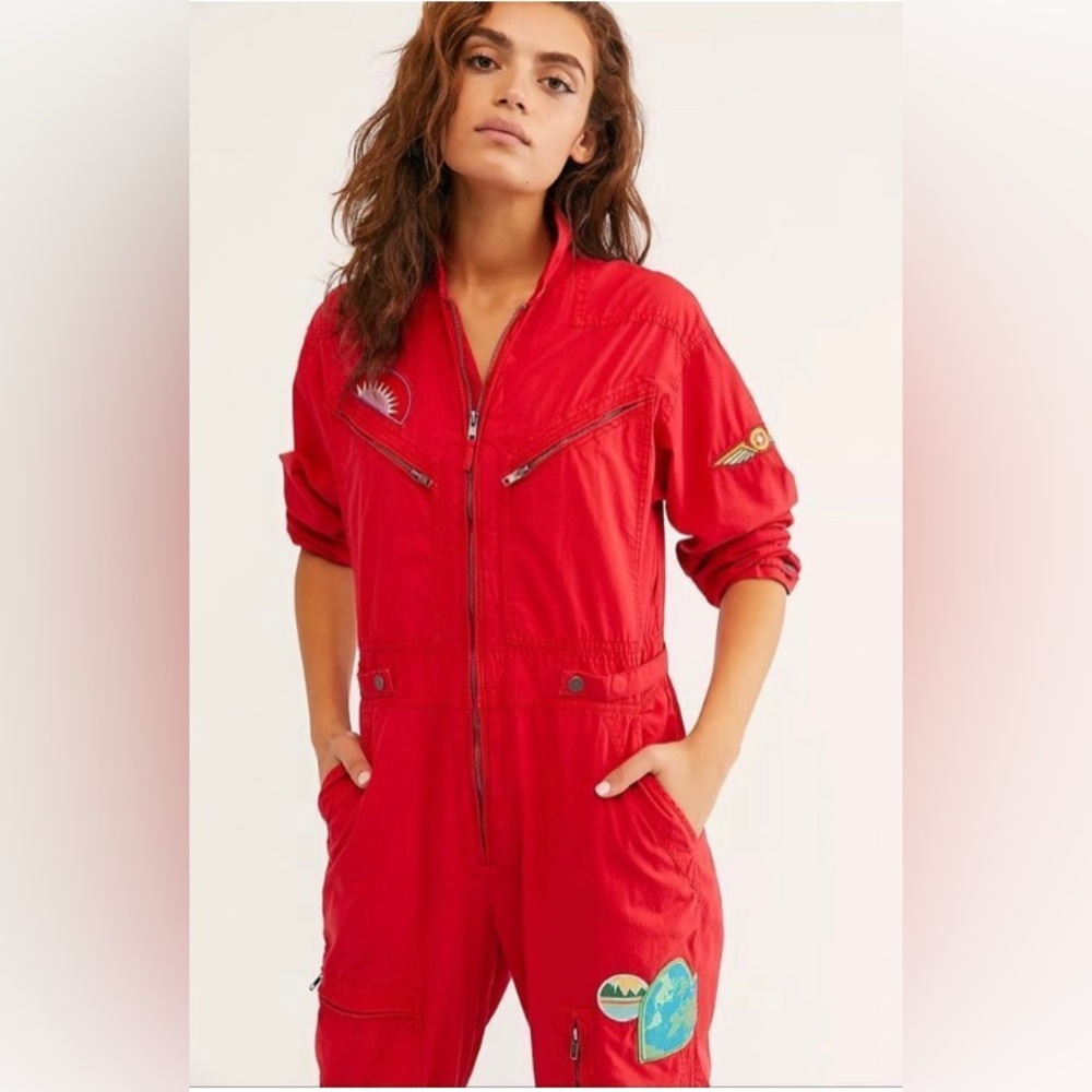 Free People Lena Flight Jumpsuit